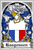 Danish Coat of Arms Bookplate for Haagensen