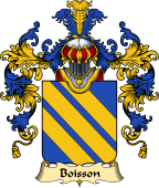 French Family Coat of Arms (v.25) Boisson