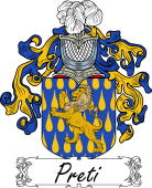 Araldica Italiana Coat of arms used by the Italian family Preti