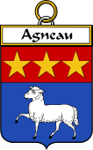 French Coat of Arms Badge for Agneau