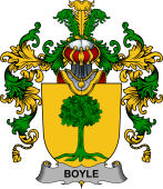 Irish Family Coat of Arms (v.25b) Boyle or O'Boyle