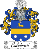 Araldica Italiana Coat of arms used by the Italian family Calabresi (di Viterbo)