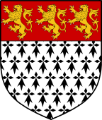 English Family Shield for Quintin or Quinton