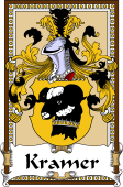 German Coat of Arms Wappen Bookplate  for Kramer