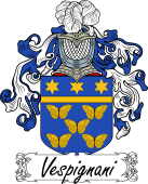 Araldica Italiana Coat of arms used by the Italian family Vespignani