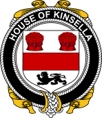 Irish Coat of Arms Badge for the KINSELLA family