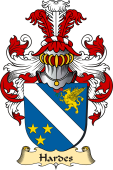 v.23 Coat of Family Arms from Germany for Hardes
