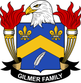 Coat of arms used by the Gilmer family in the United States of America