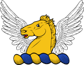 Family crest from Scotland for Hogarth or Howgart