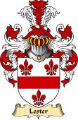 English Coat of Arms (v.23) for the family Lester
