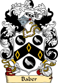 English or Welsh Family Coat of Arms (v.23) for Baber (Somersetshire and Oxford)