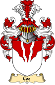 English Coat of Arms (v.23) for the family Coe
