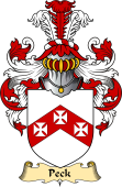 English Coat of Arms (v.23) for the family Peck
