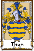 German Coat of Arms Wappen Bookplate  for Thun