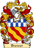 English or Welsh Family Coat of Arms (v.23) for Brewer (London and Somersetshire)