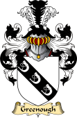 English Coat of Arms (v.23) for the family Greenough