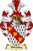 English Coat of Arms (v.23) for the family Wensley or Wendesley