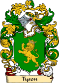 English or Welsh Family Coat of Arms (v.23) for Tyson