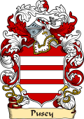 English or Welsh Family Coat of Arms (v.23) for Pusey (Pusey, Berkshire)