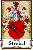 German Coat of Arms Wappen Bookplate  for Ströbel