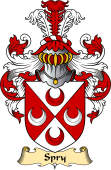 English Coat of Arms (v.23) for the family Spry