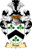 English Coat of Arms (v.23) for the family Frost