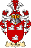 English Coat of Arms (v.23) for the family Foulkes (Wales)
