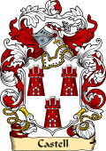 English or Welsh Family Coat of Arms (v.23) for Castell (Cambridgeshire)