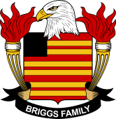 Coat of arms used by the Briggs family in the United States of America