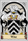 English Coat of Arms Bookplate for Wise