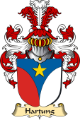 v.23 Coat of Family Arms from Germany for Hartung