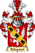French Family Coat of Arms (v.23) for Court ( de la)