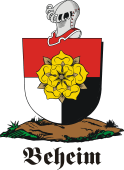 German shield on a mount for Beheim