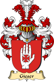 v.23 Coat of Family Arms from Germany for Gieser