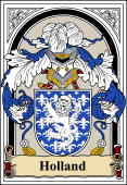 English Coat of Arms Bookplate for Holland
