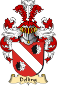 v.23 Coat of Family Arms from Germany for Delling