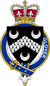 British Garter Coat of Arms for Glover (England)