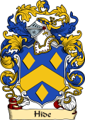 English or Welsh Family Coat of Arms (v.23) for Hide (Cheshire, Hertfordshire, Salop, and Wiltshire)