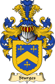 English Coat of Arms (v.23) for the family Sturgis or Sturges