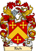 English or Welsh Family Coat of Arms (v.23) for Rich