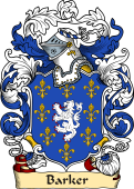 English or Welsh Family Coat of Arms (v.23) for Barker