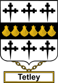English Coat of Arms Shield Badge for Tetley