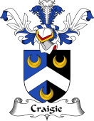 Coat of Arms from Scotland for Craigie or Craig