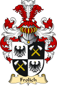 v.23 Coat of Family Arms from Germany for Frolich