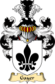 English Coat of Arms (v.23) for the family Gayer