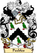 English or Welsh Family Coat of Arms (v.23) for Peebles (Dewsbury, Yorkshire)