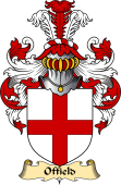 English Coat of Arms (v.23) for the family Offield or Ofield