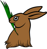Hare Head Erased Holding Palm Branch