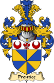 English Coat of Arms (v.23) for the family Prentice
