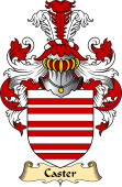 English Coat of Arms (v.23) for the family Caster
